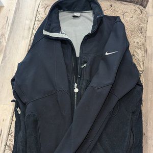 NIKE PERFORMANCE Black FULL ZIP SOFT SHELL JACKET Size L